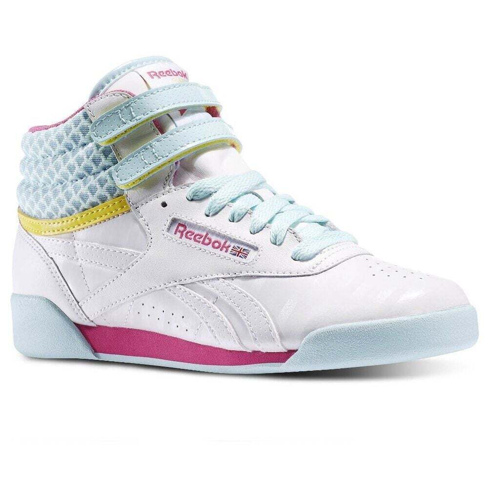 Reebok Freestyle Hi High Top Pastel Sneakers